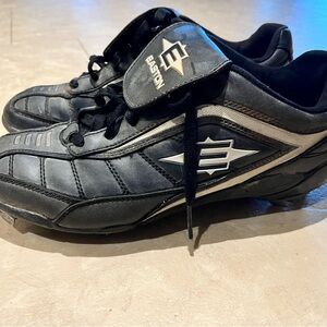 Easton Baseball Cleats Mens Size 10 Black Metal Spikes
